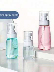 2 piezas Botellas de recarga de perfume, diseño minimalista transparente, múltiples colores disponibles, a prueba de fugas y duraderas, adecuadas para perfume, colonia, aceite esencial, esenciales para el trabajo, viajes y talla grande - Multicolor - Ver 2