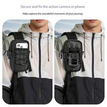 Outdoor Shoulder Bag/Dual-Use Bag/All-Purpose Outdoor Bag, Tactical Travel, Crossbody Bag, Waterproof, Multi-Layer, Casual Bag - Black - View 4
