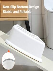 Non‑Slip Step Stool With Anti‑Slip Granular Surface, Stable Tip‑Resistant Base, Multiple Color Options, Ergonomic Curve Fitting Foot Shape, Lightweight With Carry Handle, Ideal For Stepping During Washing And Toilet Use - Multicolor - View 8