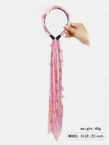 Bohemian Style Women's Hair Accessory Hair Hoop Braided Headband - Multicolor - View 3
