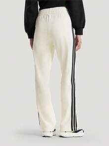 Adidas Women's FAV FT 3S PNT Knit Sports Pants KS2820 - Beige - View 3