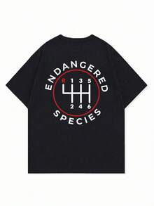 AnChiStreetwear--Kaos Lengan Pendek Longgar Kasual Fashion Pria Ukuran Plus | Motif Elemen Mobil | Desain Istimewa | Pakaian Wajib Musim Semi/Panas | Gaya Dasar | Hadiah Terbaik untuk Teman - Hitam - View 2