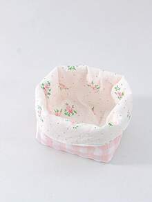 Cute Bow Star Storage Bucket Portable Multi Functional Mini Storage Bucket Makeup Brush Rack Skincare Box Foldable Storage Box,Storage Bags - Multicolor - View 16