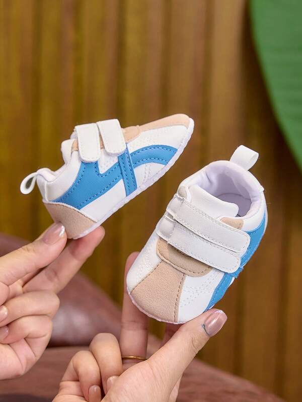 Unisex Infant Sports Shoes Spring Autumn Winter 0-1 Years Soft Sole Fashion PU Hook & Loop Infant Walking Shoes