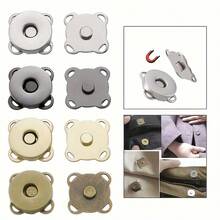 10/20Pairs Hand-Sewn Magnetic Snap Buttons, DIY Fashion & Crafts, Suitable For Clothing, Bags, Multi-Functional Buttons - Multicolor - View 5