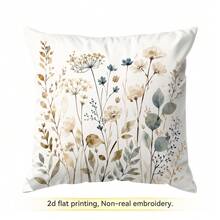 4 cái/1 cái vỏ gối họa tiết hoa màu nước phong cách mộc mạc, in một mặt, phù hợp cho phòng khách, phòng ngủ, trang trí nhà cửa, dùng cho mọi mùa - Nhiều màu - Xem 16