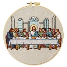 Characters Embroidery Kit For Adult Beginners. Includes Manual, Printed Fabric, Hoop, Needles, Threads & Stitch Guide. Great Home Gift For Women. Size: 15x15cm/5.9in Or 20x20cm/7.9in. - Characters - View 17