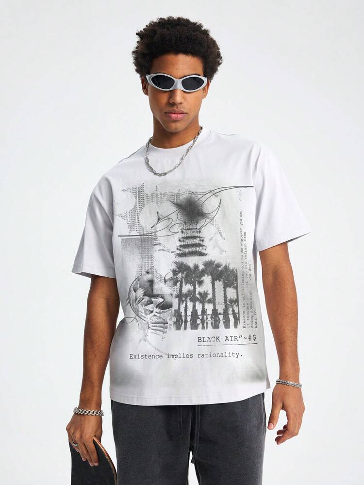 Tiny Spark Streetwear White Tee Shirt Vintage Graphic Graffiti Cyberpunk Style - White - View 3
