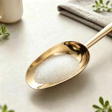 Multifunctional Stainless Steel Spoon With Hanging Hole, One-Piece Seamless Stamped Design Easy To Clean, Wide Round Scoop Head Anti-Spill, Suitable For Flour, Rice, Sugar, Coffee Beans, Ice Cubes, Dried Goods, Snacks, Mirror Polished Kitchen Storage Spoon, Silver And Gold - View 7