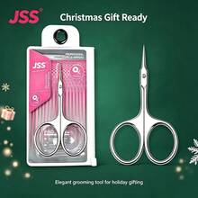 JSS. JSS Brand Professional Nail Salon Curved Head 6-Sided Open Dead Skin Eagle Claw Cuticle Nipper, Ultra-Thin Ultra-Sharp Russian Style Dead Skin Scissors - Silver - View 2