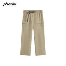 +Phenix Phoenix Outdoor Casual Long Pants Unisex 2026SS Water-Repellent Multi-Pocket Embroidered Straight-Leg Pants - Earth Brown - View 4