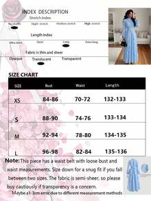 Women's Solid Color A-Line Patchwork Ruffle Hem Sexy Elegant Elegant Fashion Holiday Dress Summer - Blue - View 6