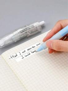 1/2pcs Push-Button Correction Tape, 360° Rotating Design, Fresh Color, High Aesthetic, Compact And Portable, Clean Erasure, Suitable For Students' Daily Correction, Classroom Assignments, Ballpoint Pen Erasure, Back To School Stationery, Office Supplies - Sets - View 5