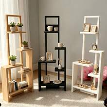 1:12 Minimalist Miniature Display Stand, Model House Mini Storage Rack, Home Office Desktop Decor, Fairy House Mini Tiered Display Rack, Figurine Small Ornament Display Stand, Miniature Furniture Model Decoration Storage Ornament, Miniature Scene Accessories, Photo Frame/Potted Plant Prop Display Rack - Miniature Display Shelf - View 8