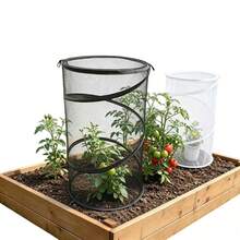 1pc Foldable Pop-Up Garden Plant Protective Cover, Fine Mesh Insect Barrier Net, Breathable Plant Shield To Block Birds For Veggies And Blooms - A - View 5