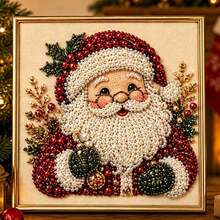DIY Christmas Pearl Diamond Painting Art Kit With Frame, Christmas Pearl Beads Handmade Art, Suitable For Adults And Beginners, Gemstone Diamond Drill Bead Painting, Home Wall Decor - A - View 15