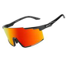 SCVCN Unisex Large Frame Colorful Integrated Sports Eyeglasses, Suitable For Street Style, Travel, Sports, Driving, Festivals, Beach, EDM Festivals, Outings, Summer Accessories, Vacation, Family Outings, Golf, Hiking, Elegant Attire, - Red and White - View 7