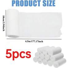 Multiple Sizes Available: 10/20 Rolls Elastic Gauze Bandages, Breathable Bandages, Mummified Wrapping Bandages, Suitable For Arms, Legs, Waist And Other Body Parts, Elastic Stretch Design - View 19