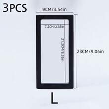 Black Square Transparent Plastic Floating Box, Medium To Large Size, Suitable For Storing Necklaces, Rings, Bracelets, Sweater Chains, Dust-Proof, Moisture-Proof, Shock-Resistant, Perfect For Daily Use And Jewelry Display - Black - View 12