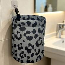 Cesto de Armazenamento para Carro, Bolsa de Armazenamento Pendurada de Tecido, Floral Vintage, Design de Fecho de Pressão Pendurado, Cesto de Armazenamento de Mesa, Pode Ser Usado Como Pequena Lixeira, Lixeira de Carro, Uso Diário - Multicolorido - Visão 5