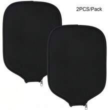 2pcs Pickleball Paddle Cover Set, Durable Neoprene Universal Paddle Protector, Anti-Scratch Paddle Cover - Black - View 7