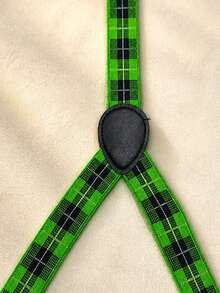 2.5cm High Elasticity Suspenders For Men - Green - View 5
