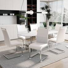 White Dining Chair, 6-Piece Set - 白色 - 查看 1