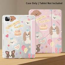 Funda protectora para tableta con soporte y efecto de pintura de patrón de perros lindos, pastel y globos, compatible con Honor 8/9/10/X8/X8A/X9/X8Pro/X9Pro, MatePad SE 11"/MatePad 11"/11.5", MatePad Pro, Apple 10th/11th Gen 2025 (A16), Galaxy Tab A7/A9 y otros modelos populares - Estilo 3 - Ver 6