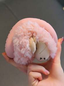 Children's Thermal Slippers Winter Boys 2026 New Cute Full-Back Fuzzy Indoor Shoes - Pink - View 2
