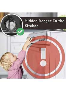 Transparent Heat-Resistant Child-Proof Stove Knob Cover, Child Kitchen Safety Stove Oven Lock, Baby Baptism Home Decor Gift - Multicolor - View 8
