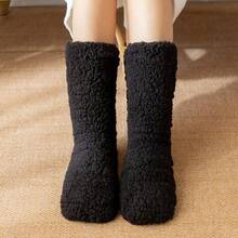 CT TAPESOCKS Thickened Thermal Socks Women Winter Warm Home Soft Thickened Plus Velvet Sleeping Anti Slip Floor Slipper Sock Halloween Gift - 1 - View 6