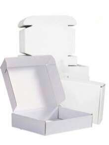 8pcs - Sturdy White Corrugated Boxes, Perfect For Small Businesses, E-Commerce, Shipping And Packaging | Gift And Storage Boxes, Corrugated Gift Boxes For Shipping And Packaging, Small Mailing Boxes, White Mailing Boxes, Flat Corrugated Paper, Document Mailing Boxes, Jewelry Packaging - White - View 7