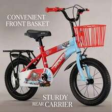 20-Inch Carbon Steel Bike, With Front Basket And Rear Rack, Random Delivery Of Colors, Suitable For Everyday Riding, Outdoor Recreation And Commuting - Multicolor - View 7