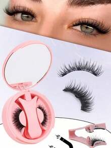 1pc Magnetic False Eyelash Storage Box, Reusable, Suitable For Beginners - Multicolor - View 2
