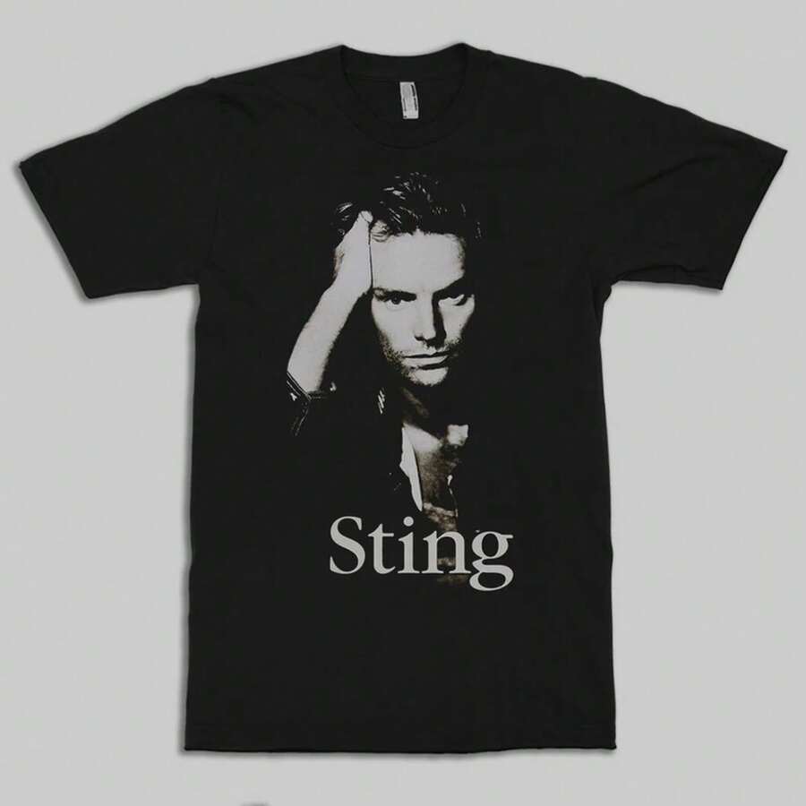 Sting Graphic T-Shirt, Sizes For Men And Women (Wr-223) K0VQ - 黑色 - 查看 1