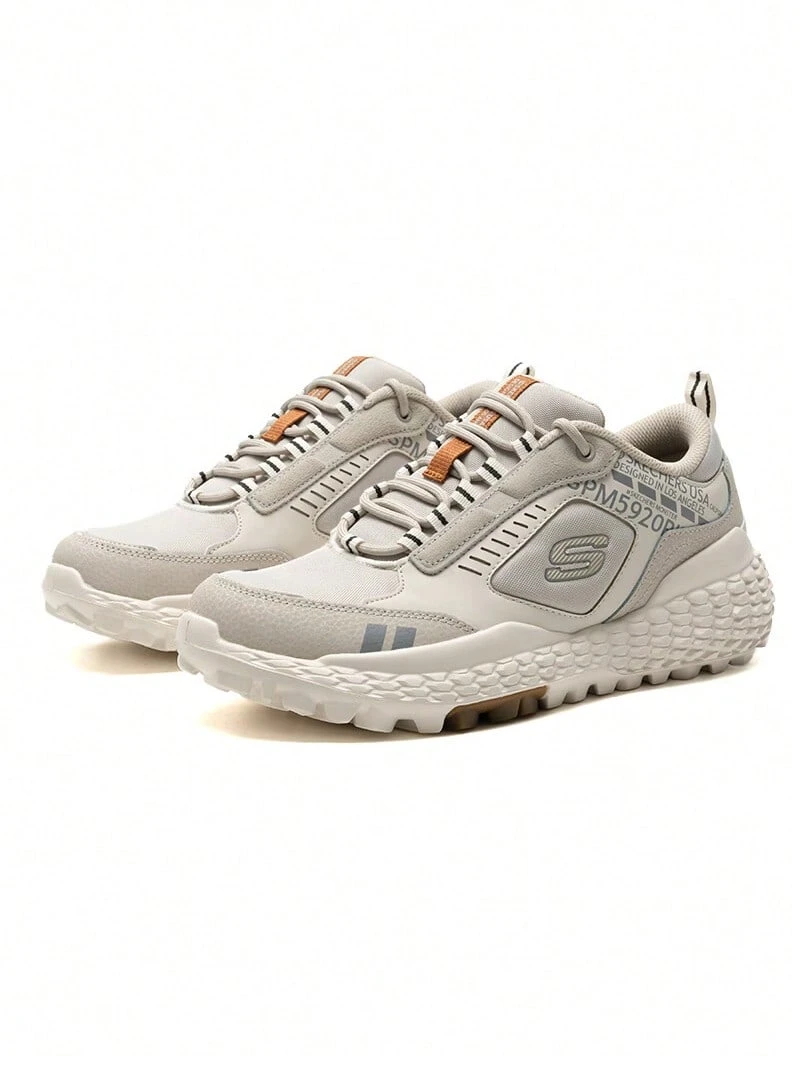 Skechers Men's Non-Slip Thick Sole Daily Running Shoes Commuter Sneakers - Grey - View 1