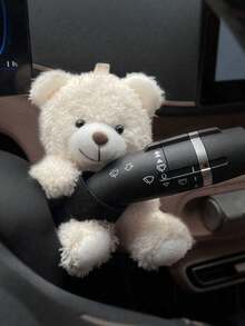 Car Interior Gear Shift Lever Decoration, Fashion Creative Women's Gear Shift Decor, Can Be Installed On Gear Shift Lever, Turn Signal Lever Or Wiper Lever, Soft Panda Decoration, Easy To Install, Suitable For Most Car Models - A - View 2
