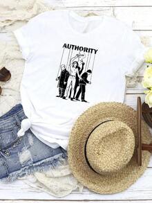 Women T-Shirts - 白色 - 查看 1