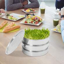 YUNRUX Stackable Stainless Steel Seed Germination Kit, Seed Germination Kit, Stainless Steel Seed Germination Tray - B - 查看 9
