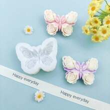 Butterfly Aromatherapy Candle Mold DIY Handmade Soap Butterfly Aromatherapy Plaster Mold - Flower Butterfly - View 2