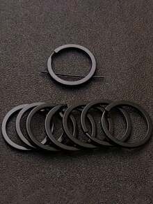 Large Metal Key Rings,Heavy Duty Detachable Keychains,Keychain Metal Ring Keyring,Large Metal Key Rings,DIY Accessories,Car Keychain Accessories - Multicolor - View 6