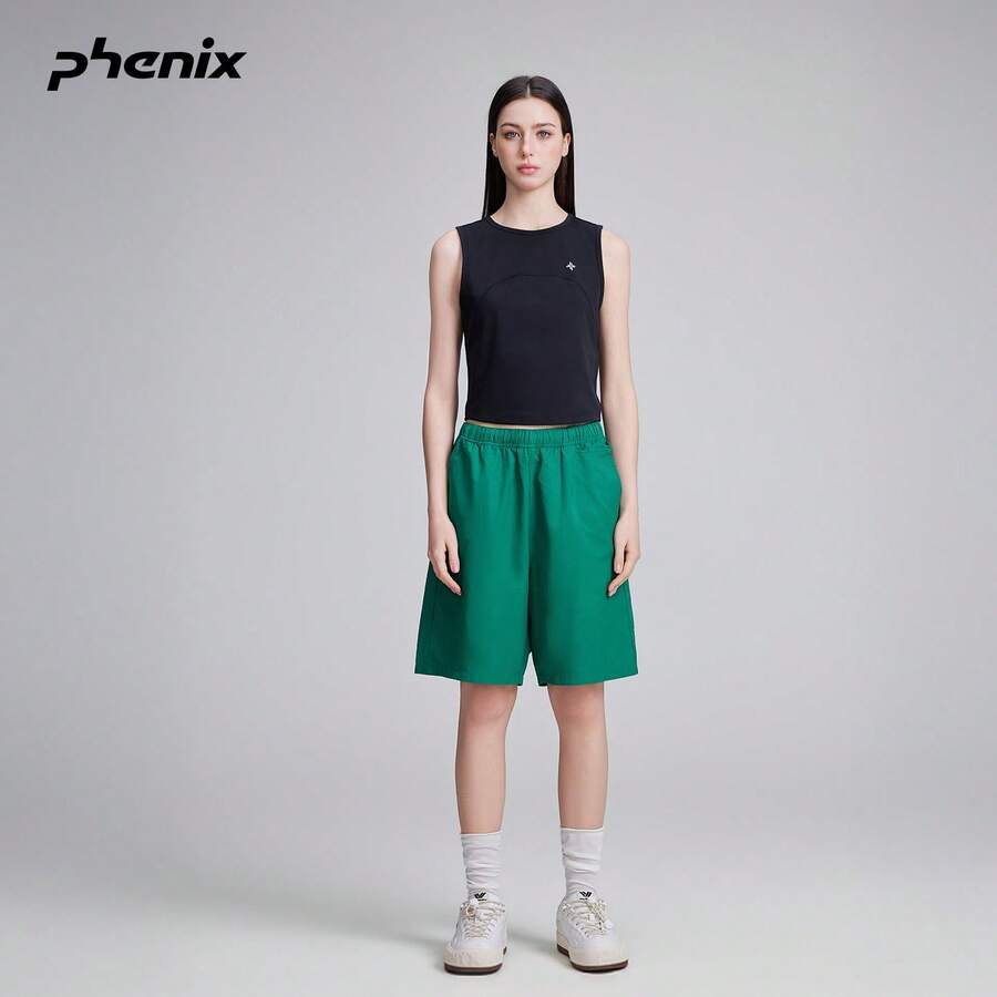 Phenix Phoenix Casual Solid Color Shorts Unisex 2026SS New Antibacterial Comfortable Breathable Sports Pants - Emerald Green - View 1
