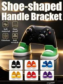 1 Pair Cute Shoe-Shaped Game Controller Stand, Universal PLA Holder, Compatible With PS5, Controllers, Non-Slip Stable Base, Dust-Proof And Scratch-Resistant, Multiple Colors Available, Decoration For Gaming Room Desk - View 2