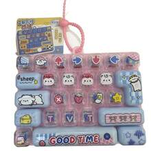 26-Key Mechanical Keyboard Stress Relief Toy, Fingertip Pressing Fidget Toy For Office, Healing Desk Ornament, Birthday Gift - Multi-color - Randomly Shipped - View 12