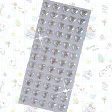 Heart Shape Rhinestone Stickers Self Adhesive, Multi Colors Blue White Red Pink Purple Mixed Crystal Gem Stickers For DIY Crafts Phone Case Scrapbooking Kids Handmade Decor - Multicolor - View 15