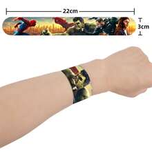 MONASHOP 12pcs 2026 New Style Slap Bracelets, Brand New Date Theme Cartoon Bracelets, Party Favors, Movie Merchandise Toys, PVC Elastic Bracelets - Multicolor - View 2