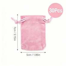 Velvet Jewelry Drawstring Bags, Soft Gift Pouches Suitable For Rings, Necklaces, Bracelets, Multi-Color - Multicolor - View 20