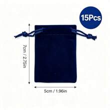 Velvet Jewelry Drawstring Bags, Soft Gift Pouches Suitable For Rings, Necklaces, Bracelets, Multi-Color - Multicolor - View 16