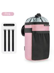 WEST BIKING Insulated Bicycle Water Bottle Bag 3 Point Secure Mounting Multi Functional Cycling Gear Storage Bag - Multicolor - View 11