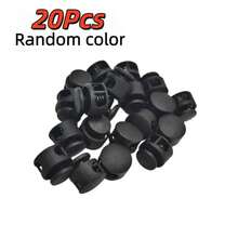 20/30/40/50/60/68/75/88/94/100Pcs Multi-Color Dual-Hole Plastic Spring Buckles, Random Colors, Macaron Color Series, Elastic And Stable, Suitable For Hoodie Drawstrings, Mask Cord Adjustment, Handmade Beaded Jewelry Making, DIY Sewing Bags And Clothing Practical Elastic Cord Accessories. - Multicolor - View 20